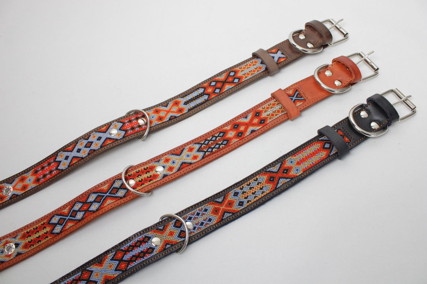 Mexikanisches Hundehalsband M, L, XL - kaffe braun Earth