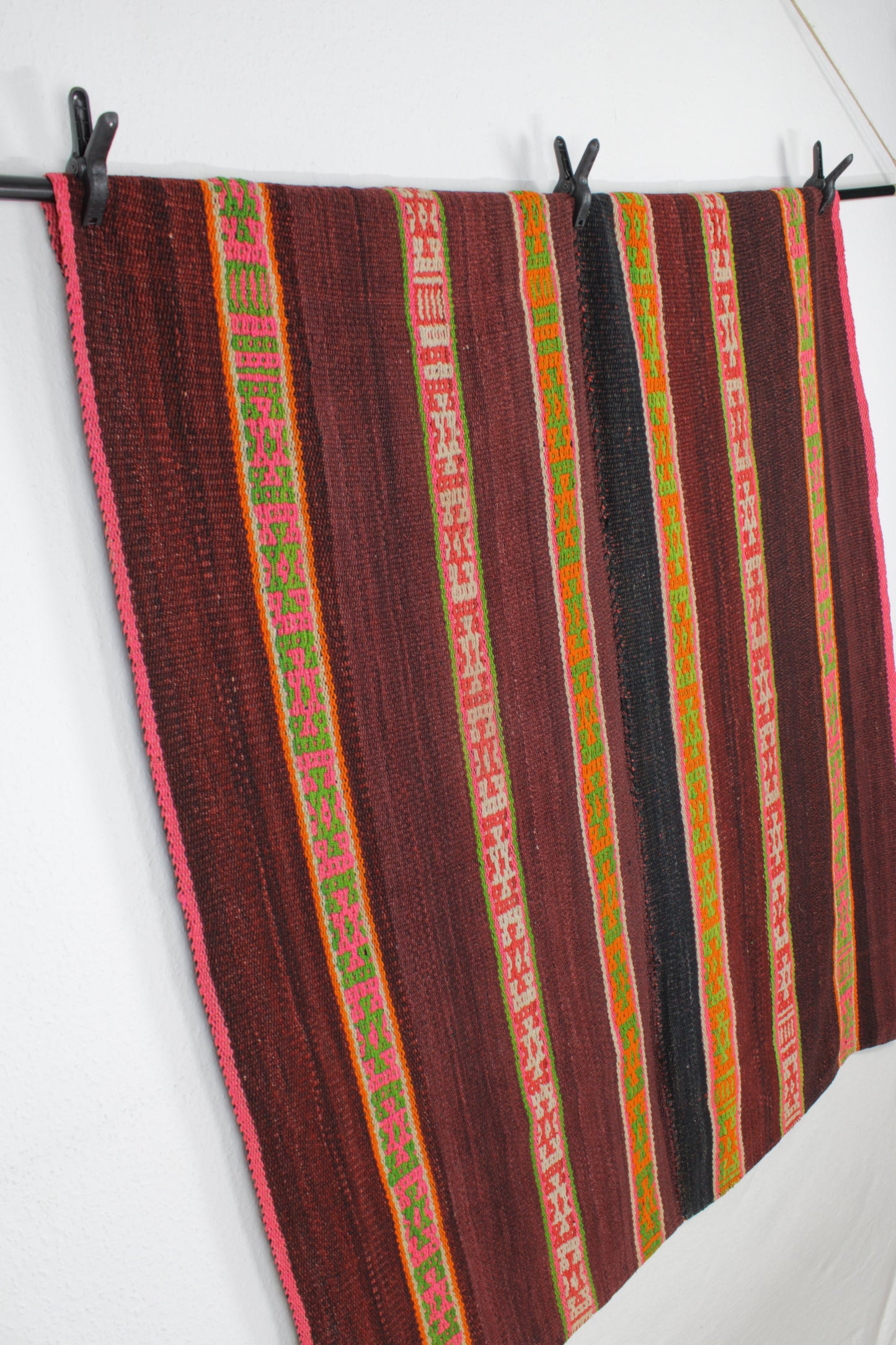 Frazada-Teppich "Expressiva" 140x155 handgewebt aus Peru
