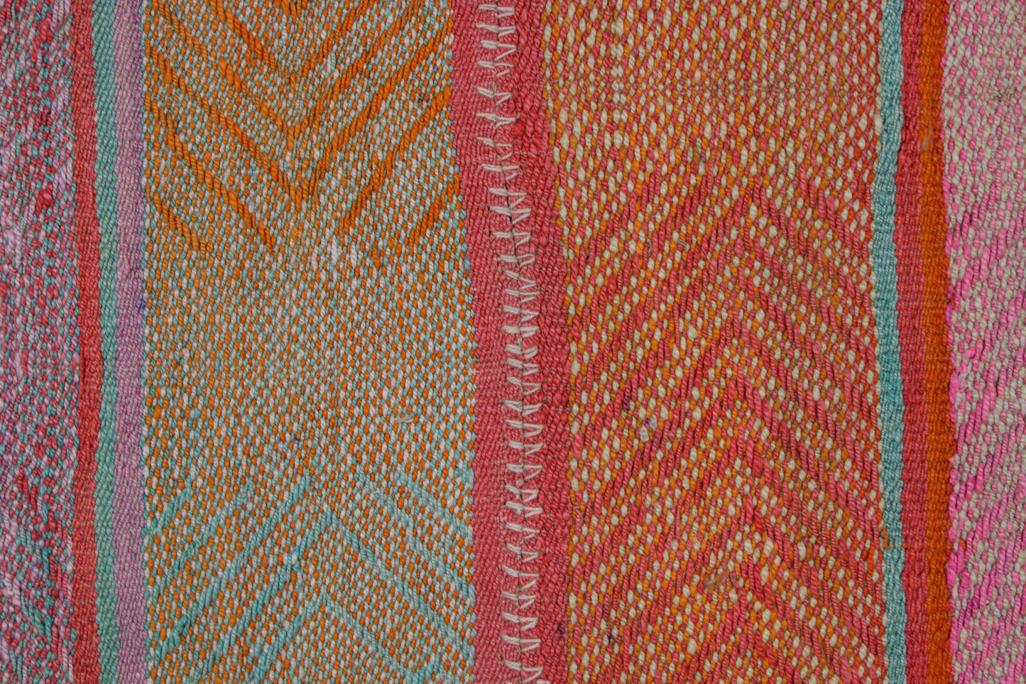 Handgefertigter Frazada-Teppich aus Peru – farbenfroh, traditionell und ideal für Balkon, Terrasse oder gemütliche Wohnräume. Dieser bunte Teppich bringt peruanisches Kunsthandwerk und Wärme in dein Zuhause und setzt lebendige Akzente im Boho- oder Ethno-Stil für drinnen und draußen.