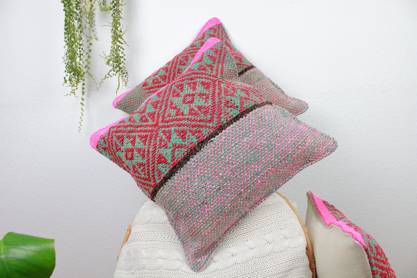 handgewebtes frazada kissen 45x45cm aus peru