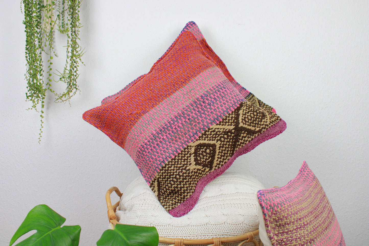 handgewebtes frazada kissen 45x45cm aus peru