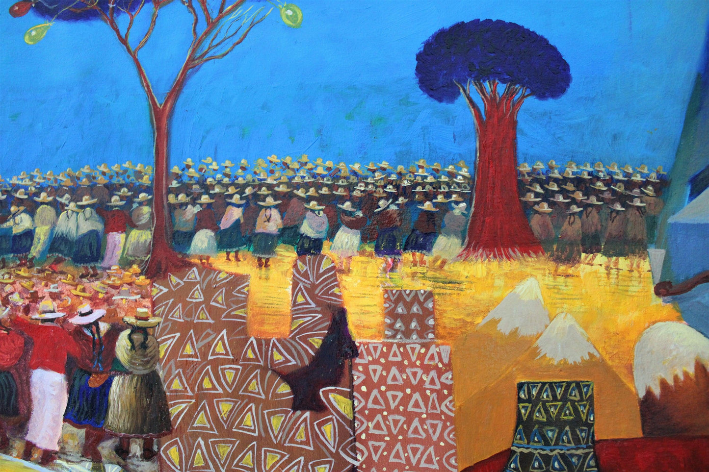 olgemalde festival de la yunza von kunstler anicama aus peru