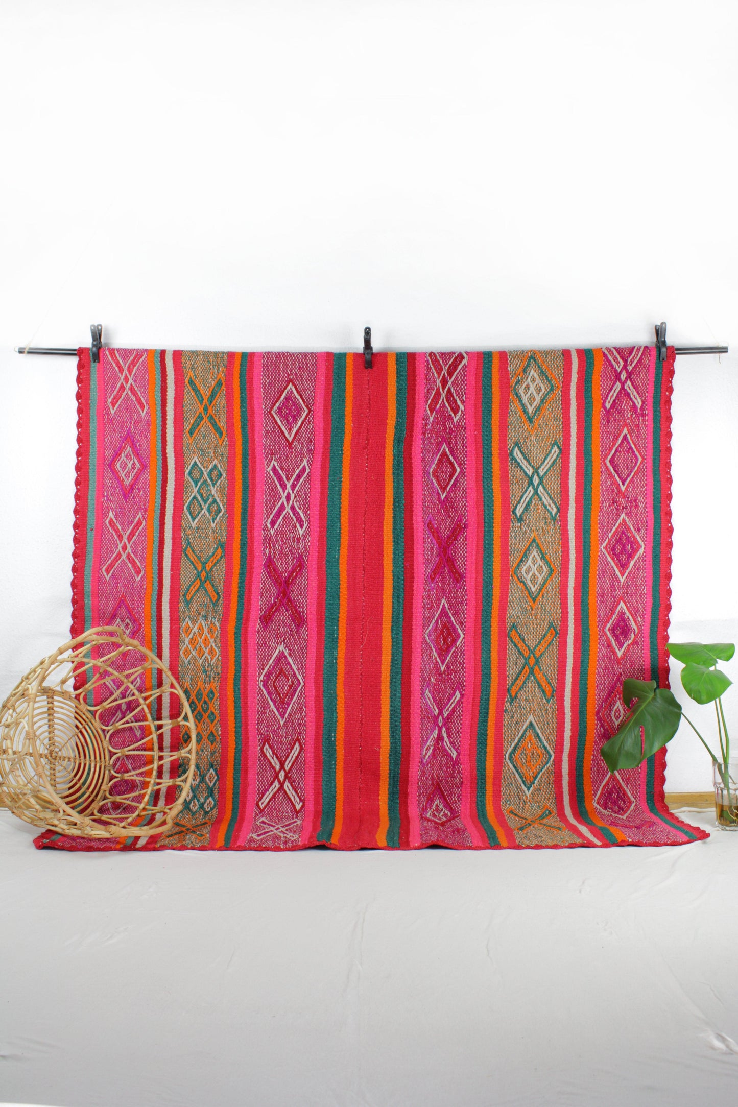 vintage frazada teppich handgewebt aus peru