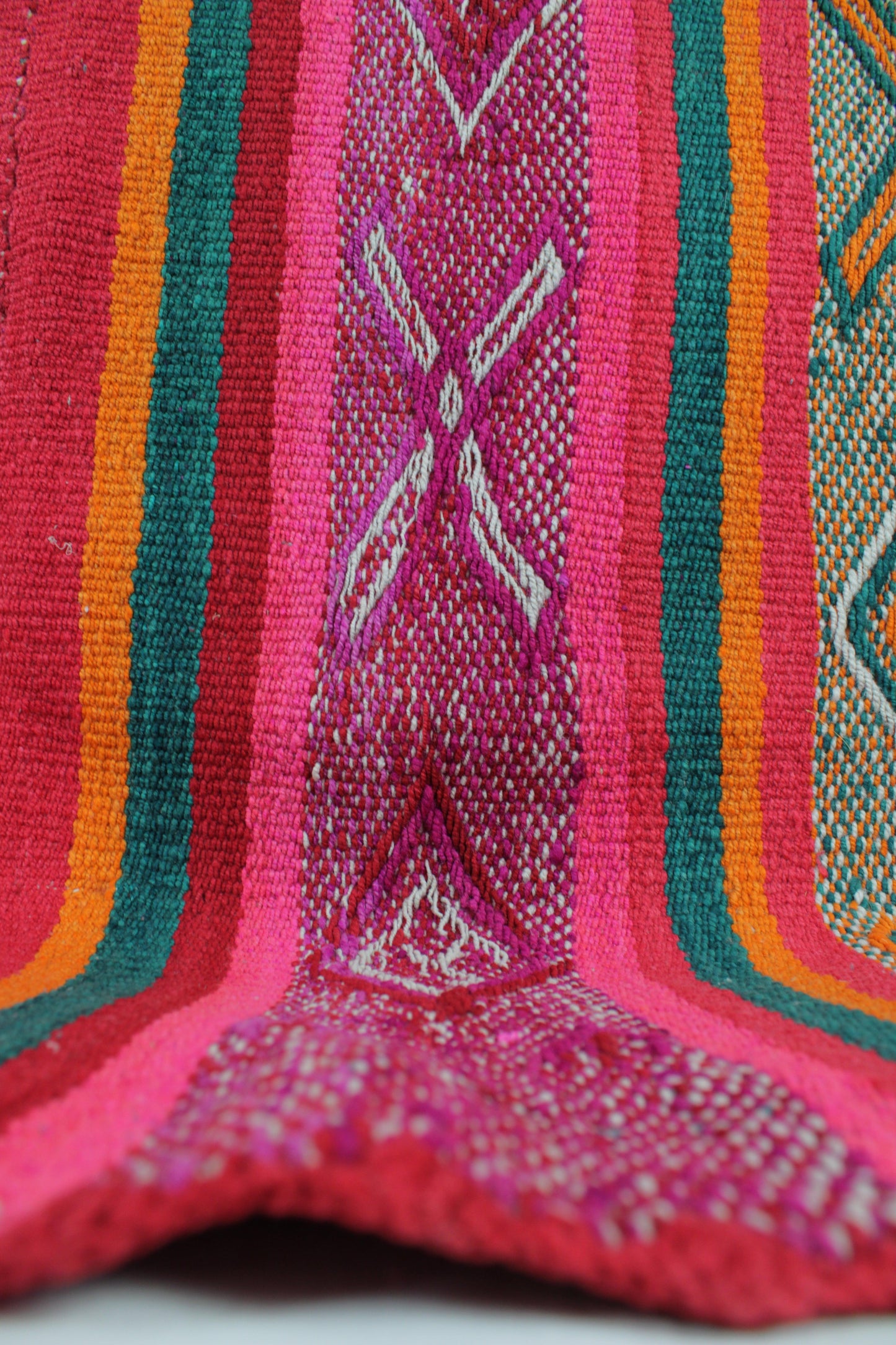 vintage frazada teppich handgewebt aus peru