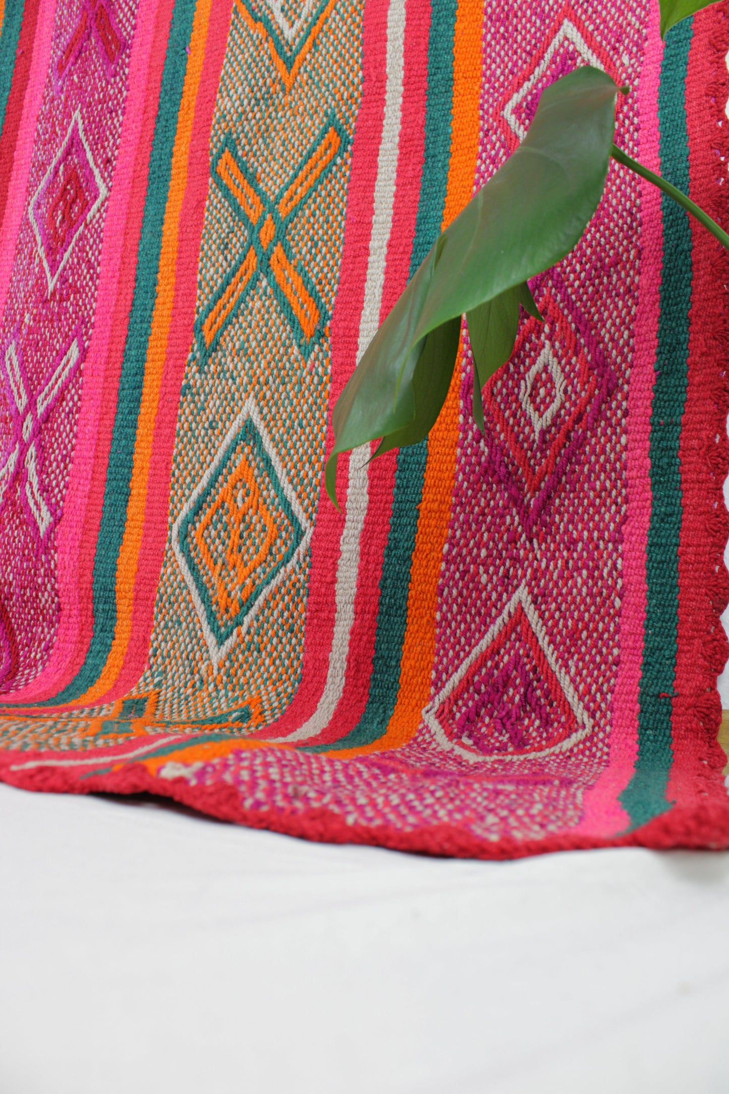 vintage frazada teppich handgewebt aus peru