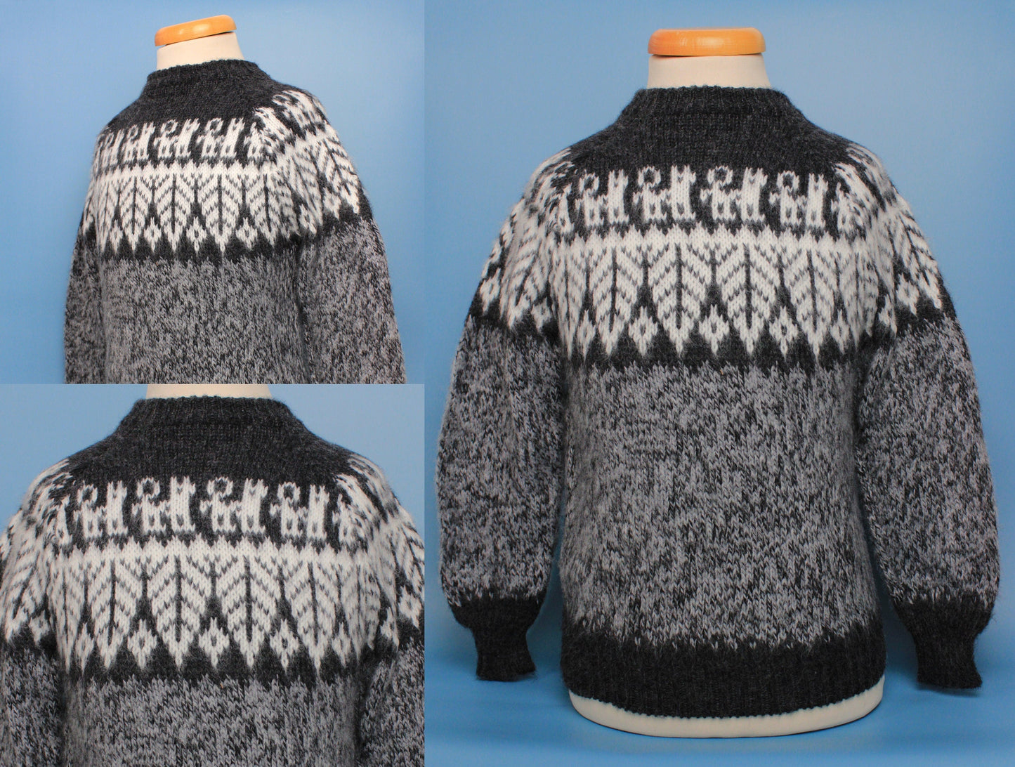 Kinderpullover 110-128 handgemacht aus Alpaka