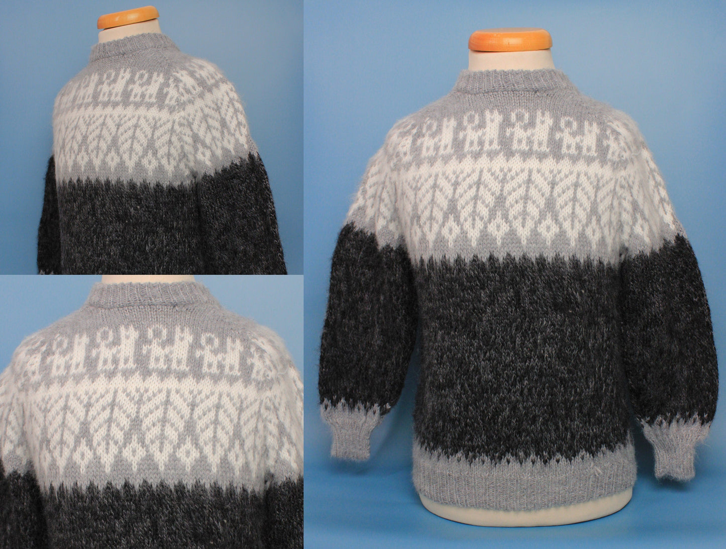 Kinderpullover 110-128 handgemacht aus Alpaka