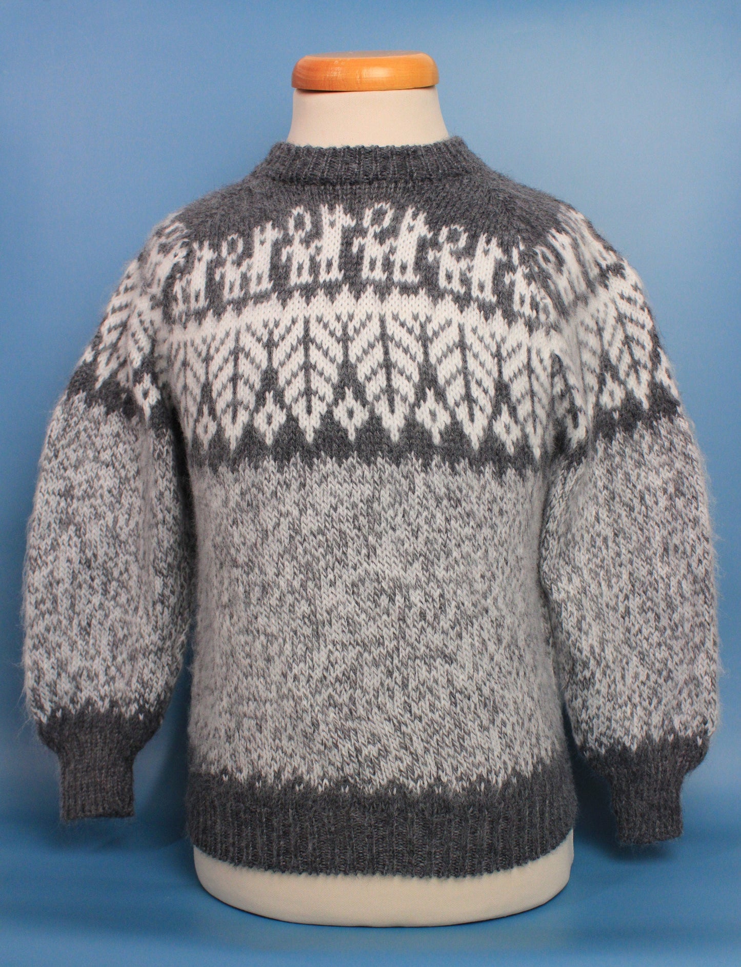 Kinderpullover 110-128 handgemacht aus Alpaka