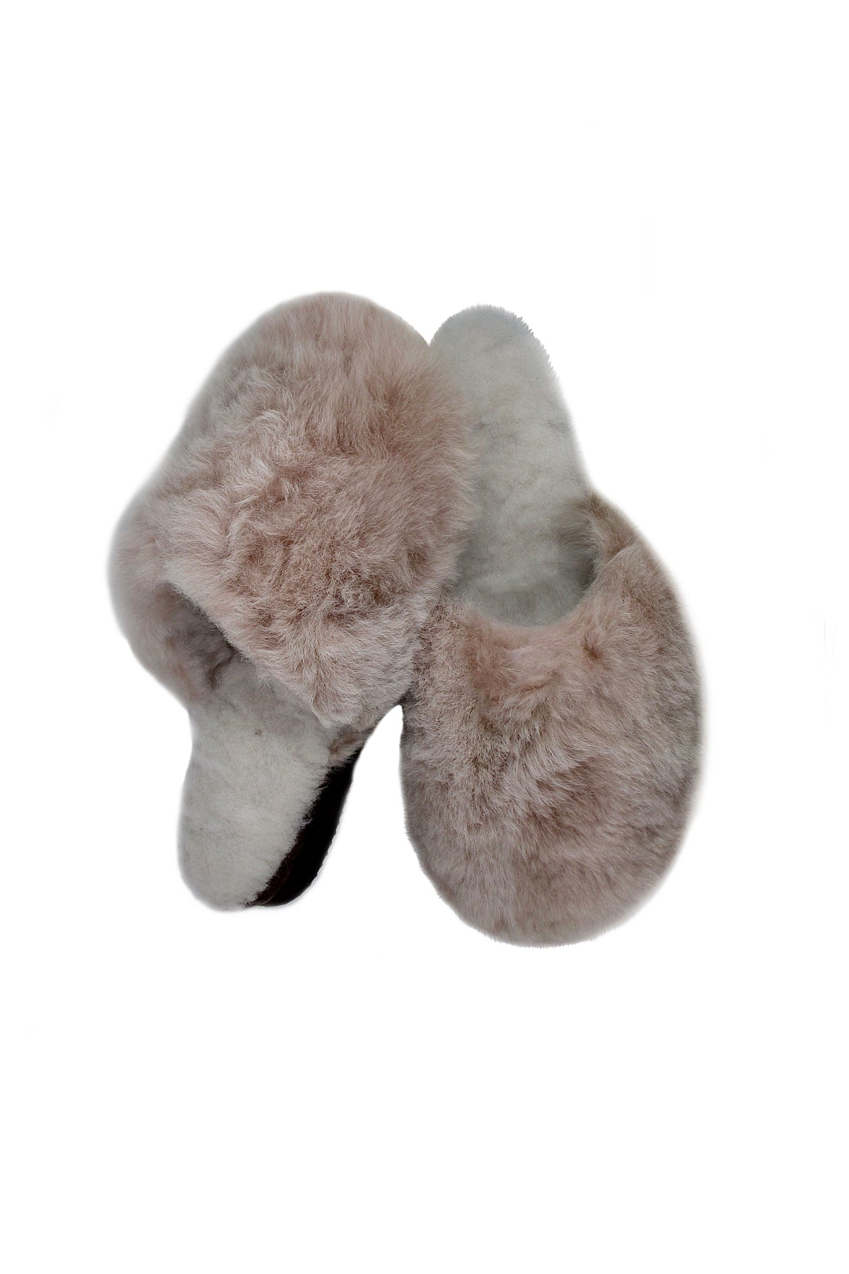 Baby Alpaka Hausschuhe für Damen – weich, warm & natürlich - beige