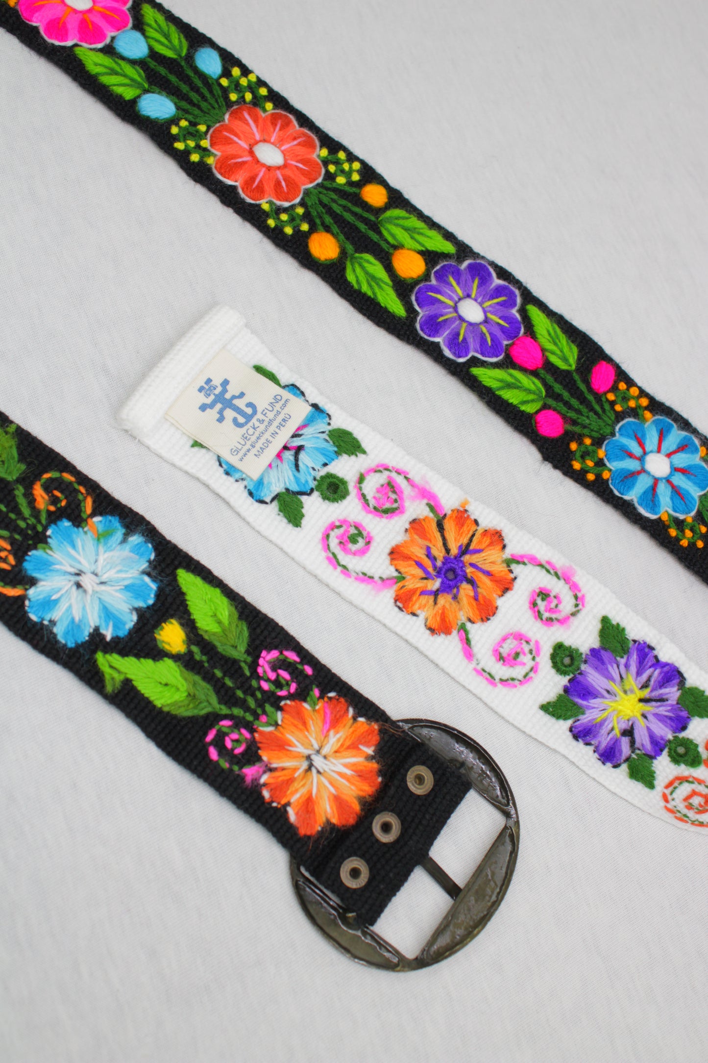 Hand embroidered Ayacucho belt