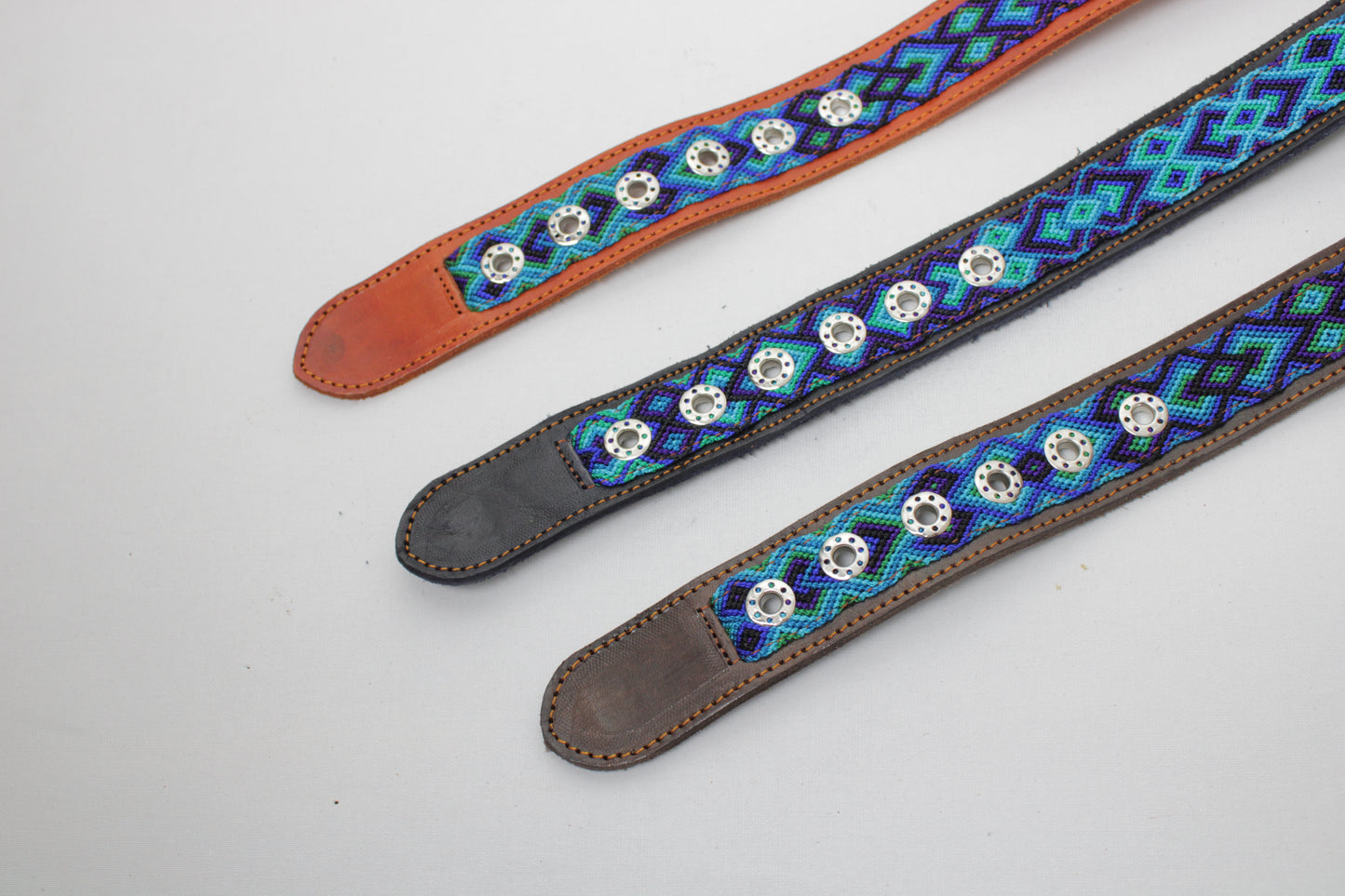 Mexikanisches Hundehalsband M, L, XL - kaffe braun Sky