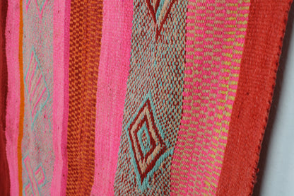 Vintage Frazadateppich 179x158 aus Peru