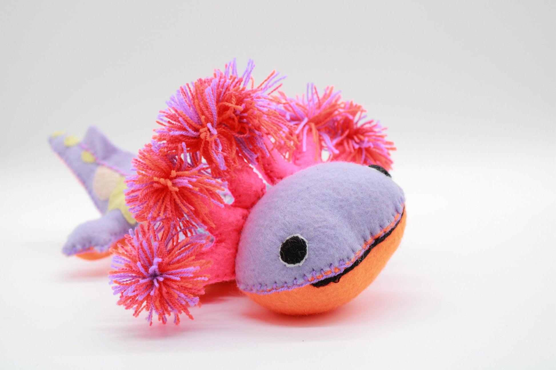 axolotl kuscheltier handgemacht aus mexiko