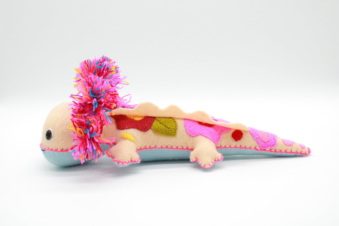 axolotl kuscheltier handgemacht aus mexiko