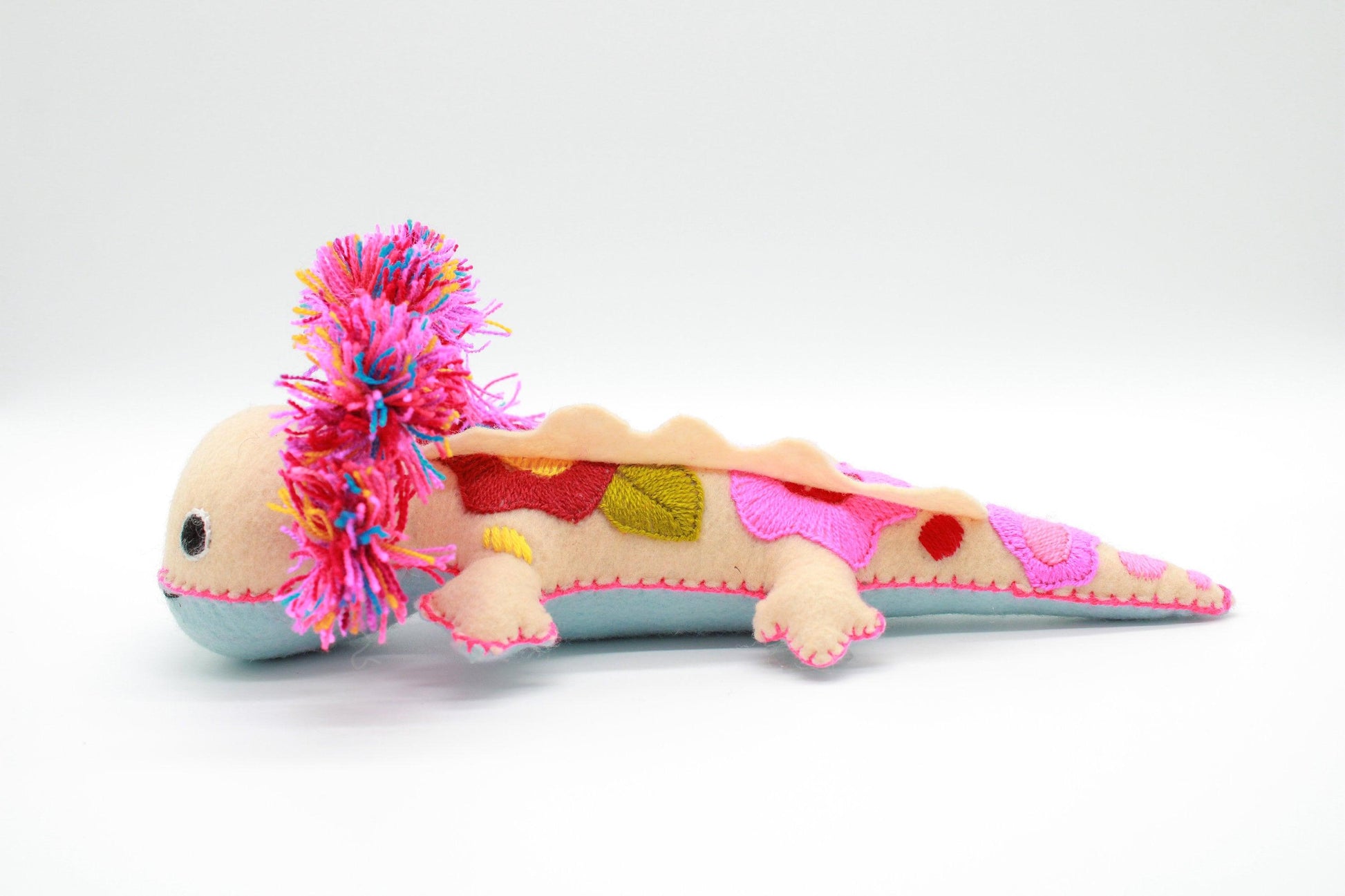 axolotl kuscheltier handgemacht aus mexiko
