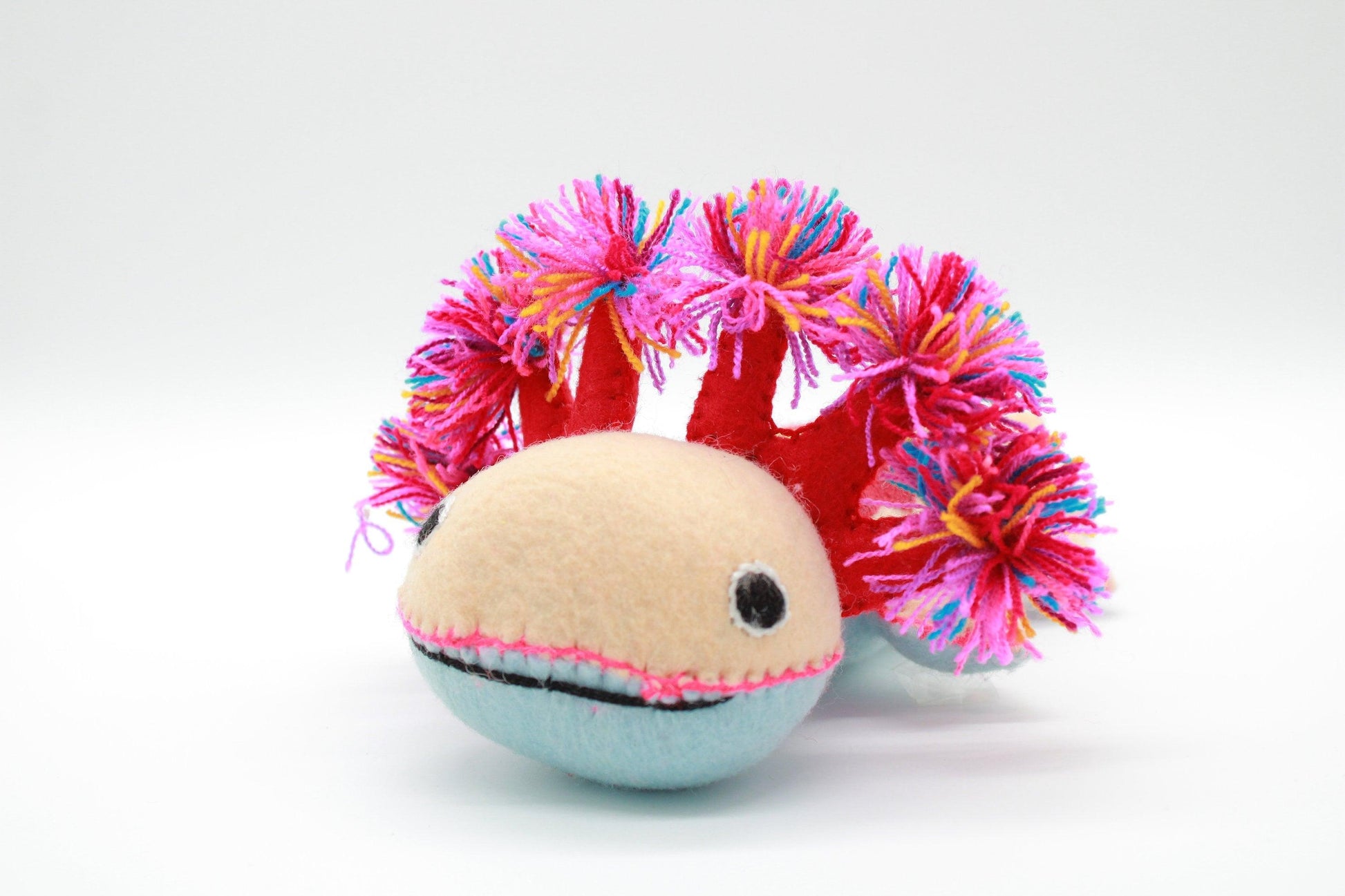 axolotl kuscheltier handgemacht aus mexiko