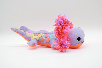 axolotl kuscheltier handgemacht aus mexiko