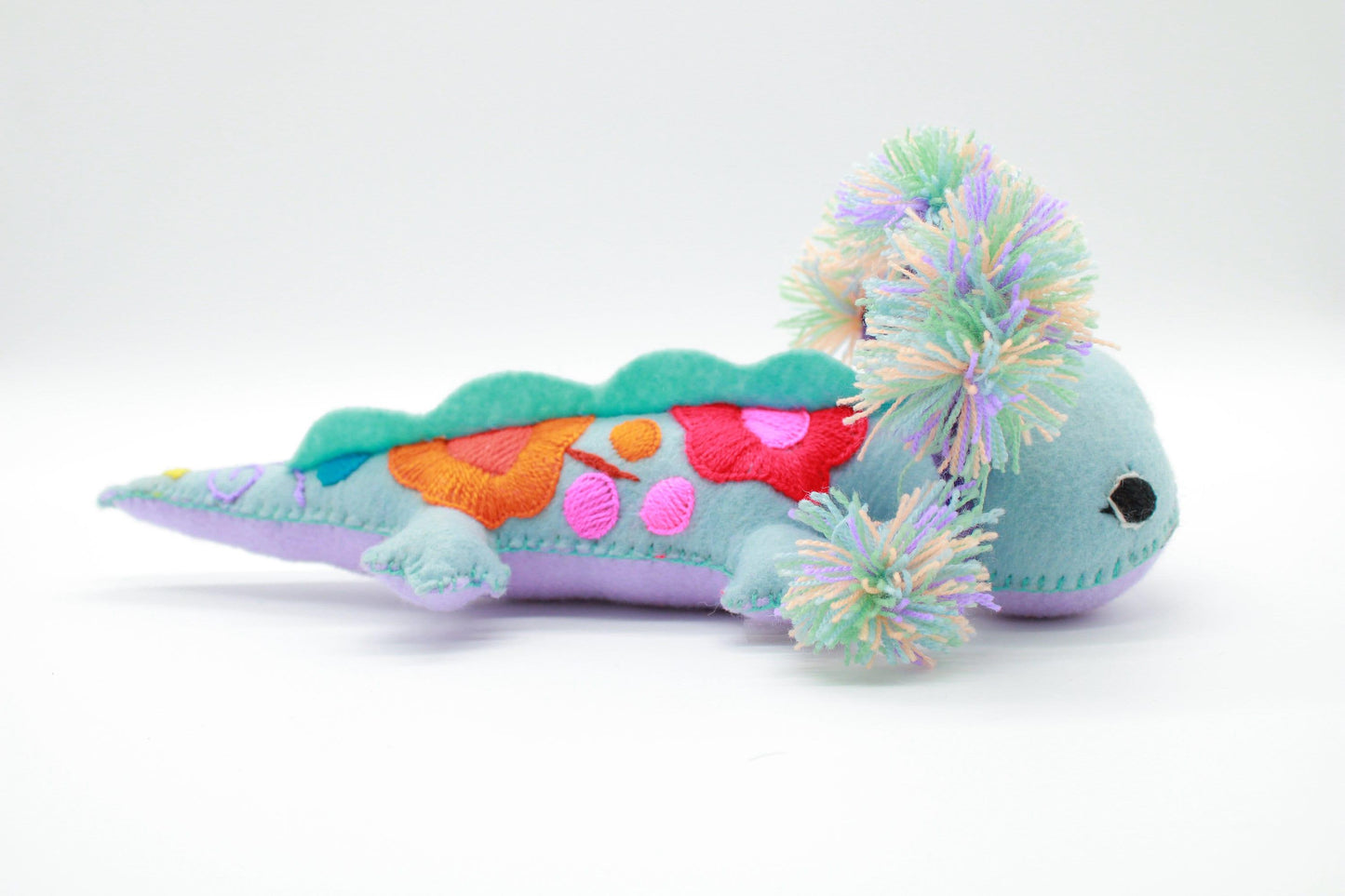 axolotl kuscheltier handgemacht aus mexiko