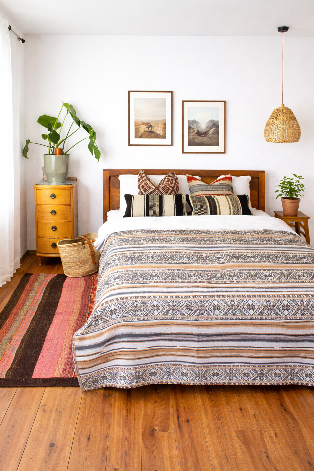 frazada-schlafzimmer-boho