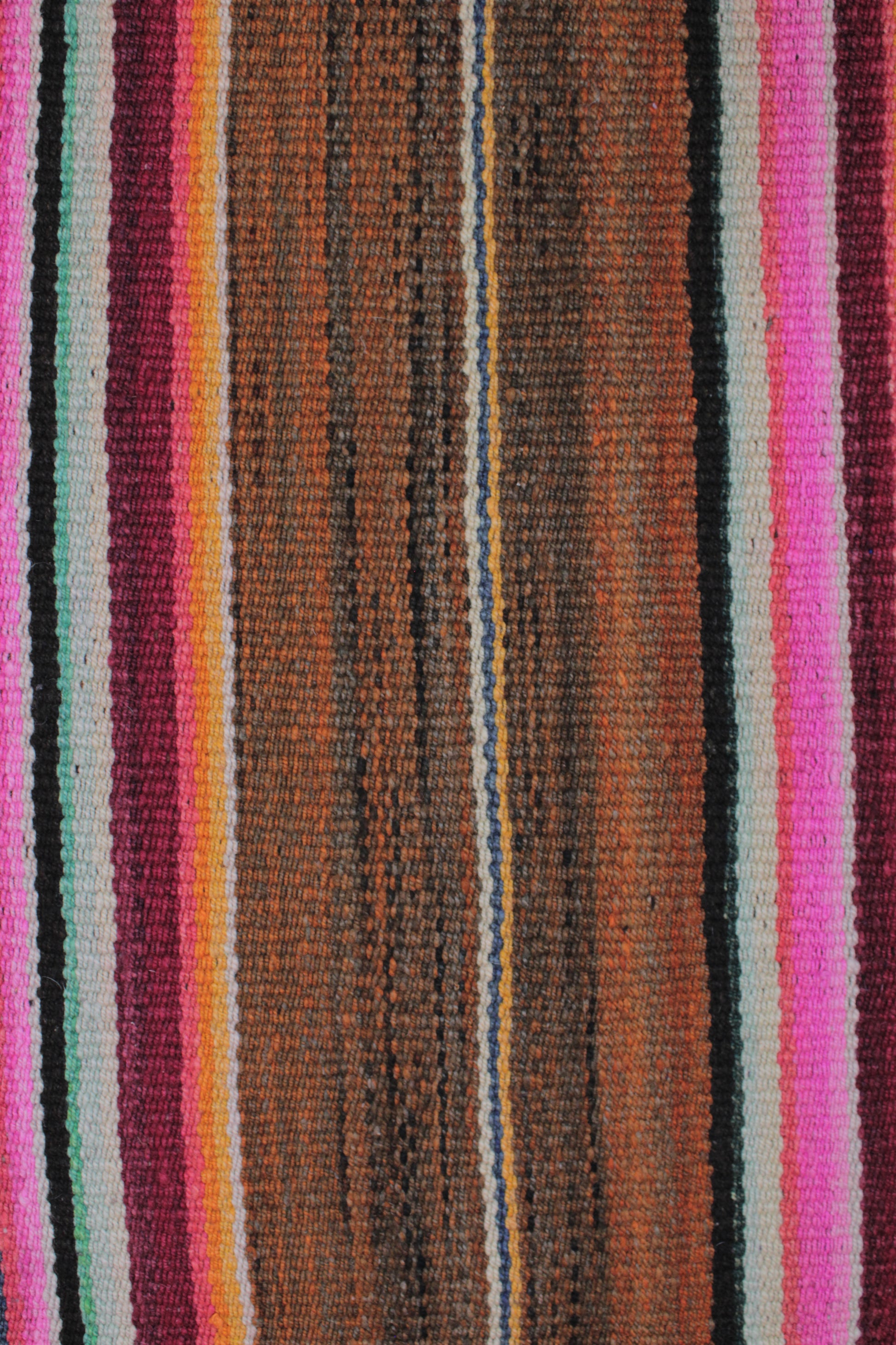 Handgefertigter Frazada-Teppich aus Peru – farbenfroh, traditionell und ideal für Balkon, Terrasse oder gemütliche Wohnräume. Dieser bunte Teppich bringt peruanisches Kunsthandwerk und Wärme in dein Zuhause und setzt lebendige Akzente im Boho- oder Ethno-Stil für drinnen und draußen.