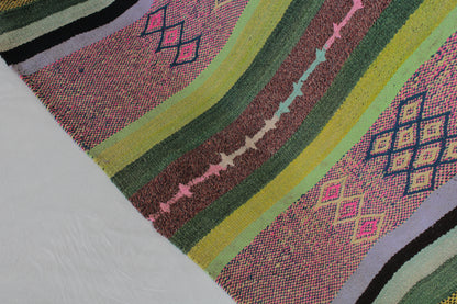 Handgefertigter Frazada-Teppich aus Peru – farbenfroh, traditionell und ideal für Balkon, Terrasse oder gemütliche Wohnräume. Dieser bunte Teppich bringt peruanisches Kunsthandwerk und Wärme in dein Zuhause und setzt lebendige Akzente im Boho- oder Ethno-Stil für drinnen und draußen.
