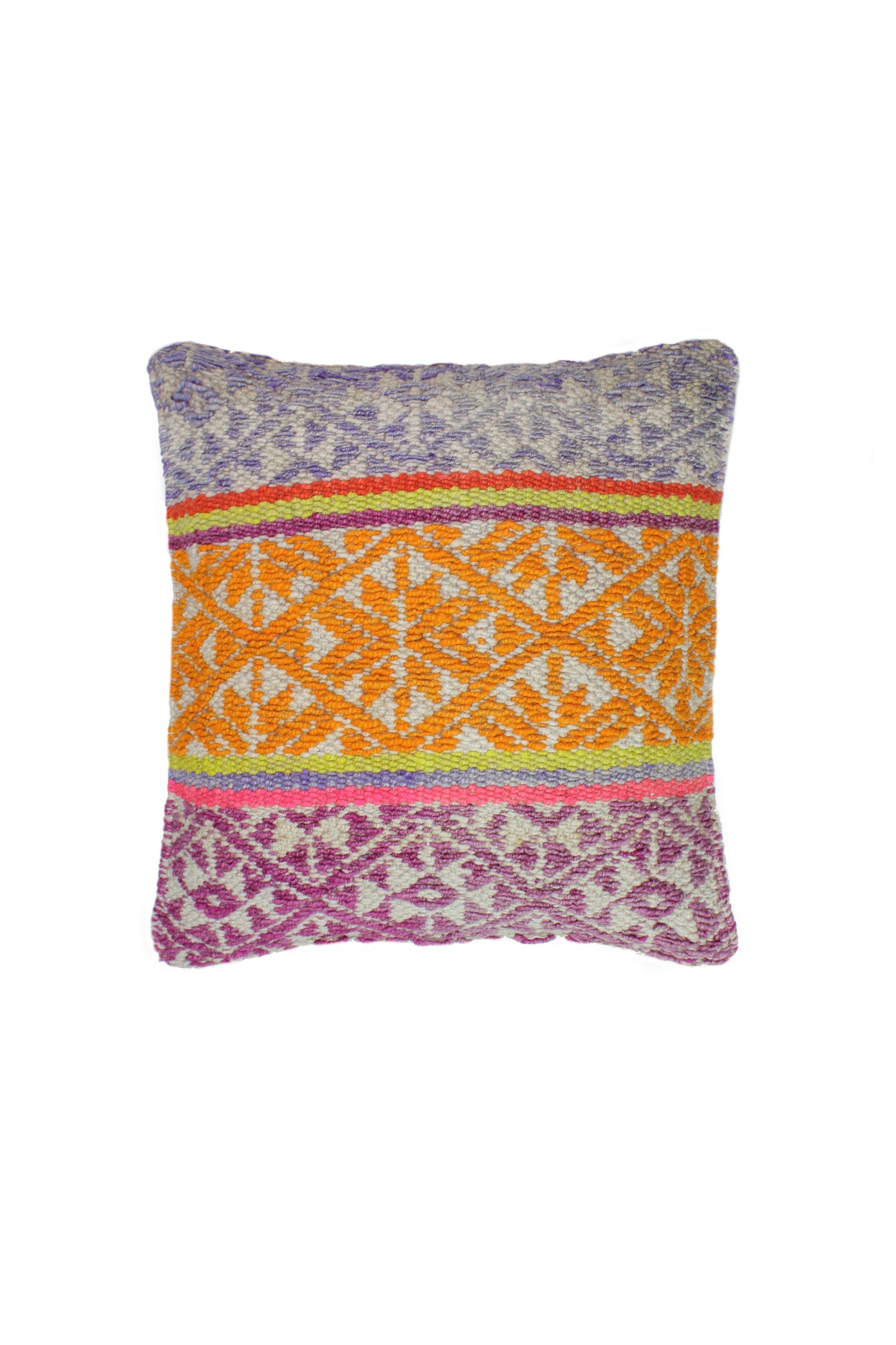 Frazadakissen 45x45 aus Peru - dreifarbige Rauten