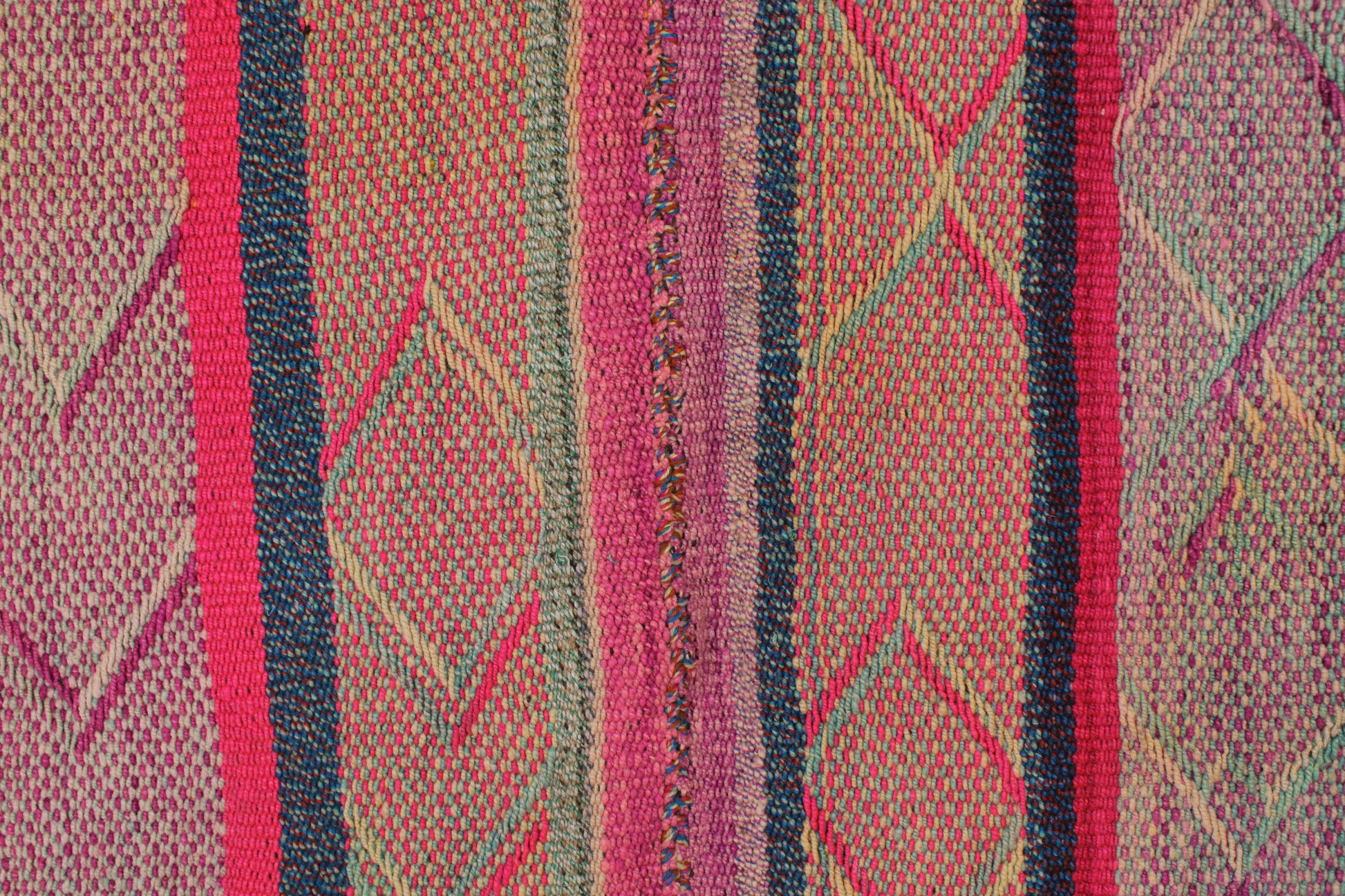 Handgefertigter Frazada-Teppich aus Peru – farbenfroh, traditionell und ideal für Balkon, Terrasse oder gemütliche Wohnräume. Dieser bunte Teppich bringt peruanisches Kunsthandwerk und Wärme in dein Zuhause und setzt lebendige Akzente im Boho- oder Ethno-Stil für drinnen und draußen.