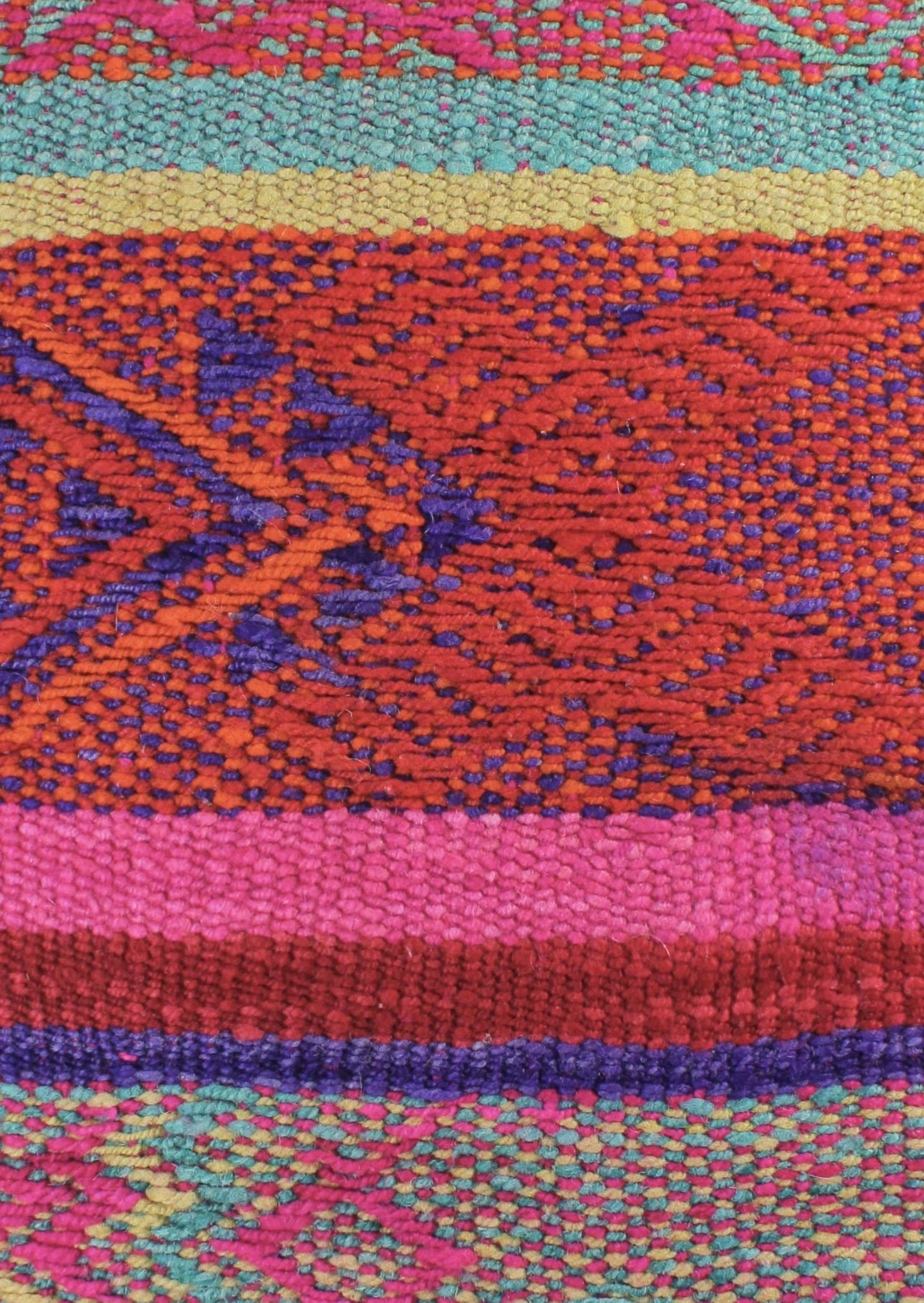 Großes Frazadakissen 60x60 - Regenbogen