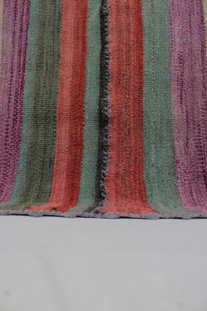 Handgefertigter Frazada-Teppich aus Peru – farbenfroh, traditionell und ideal für Balkon, Terrasse oder gemütliche Wohnräume. Dieser bunte Teppich bringt peruanisches Kunsthandwerk und Wärme in dein Zuhause und setzt lebendige Akzente im Boho- oder Ethno-Stil für drinnen und draußen.