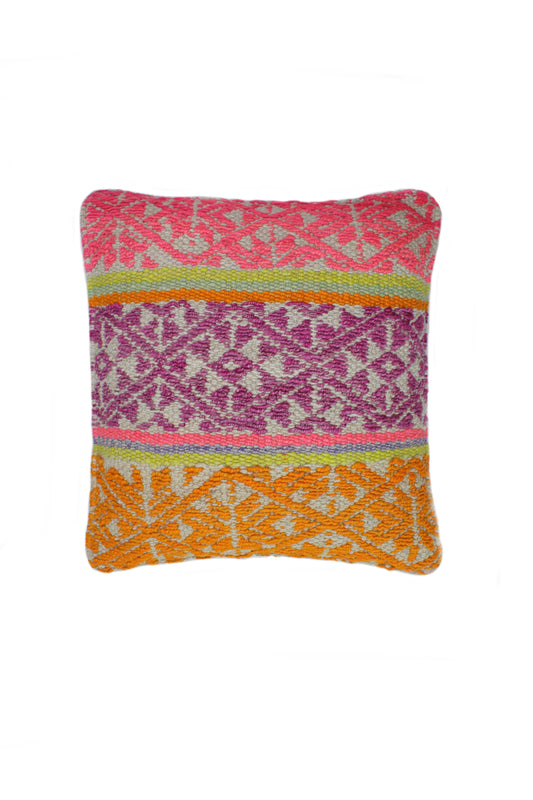 Frazadakissen 45x45 aud Peru - bunte Rauten