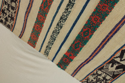 Handgefertigter Frazada-Teppich aus Peru – farbenfroh, traditionell und ideal für Balkon, Terrasse oder gemütliche Wohnräume. Dieser bunte Teppich bringt peruanisches Kunsthandwerk und Wärme in dein Zuhause und setzt lebendige Akzente im Boho- oder Ethno-Stil für drinnen und draußen.