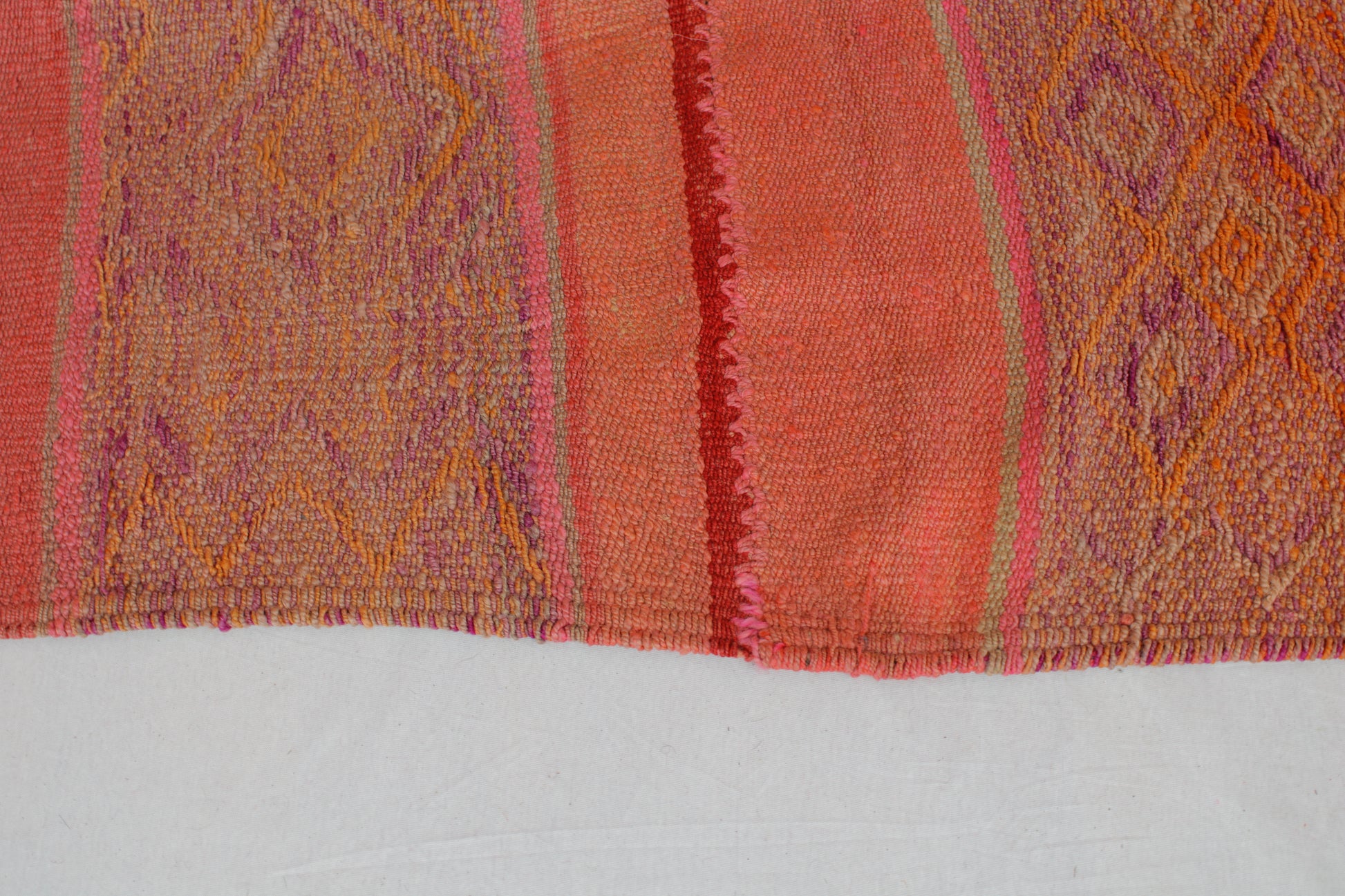 Handgefertigter Frazada-Teppich aus Peru – farbenfroh, traditionell und ideal für Balkon, Terrasse oder gemütliche Wohnräume. Dieser bunte Teppich bringt peruanisches Kunsthandwerk und Wärme in dein Zuhause und setzt lebendige Akzente im Boho- oder Ethno-Stil für drinnen und draußen.