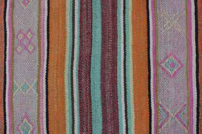 Handgefertigter Frazada-Teppich aus Peru – farbenfroh, traditionell und ideal für Balkon, Terrasse oder gemütliche Wohnräume. Dieser bunte Teppich bringt peruanisches Kunsthandwerk und Wärme in dein Zuhause und setzt lebendige Akzente im Boho- oder Ethno-Stil für drinnen und draußen.