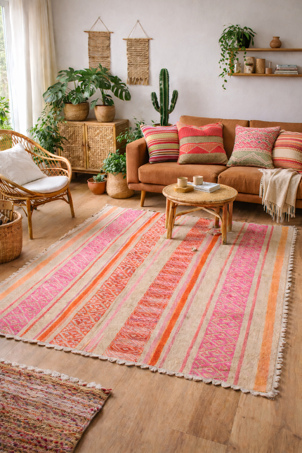 frazada pillow and carpet living room