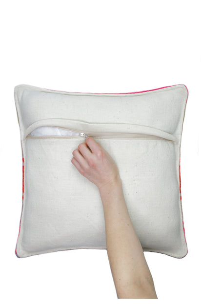 Frazadakissen 45x45 aus Peru - leuchtendes pink