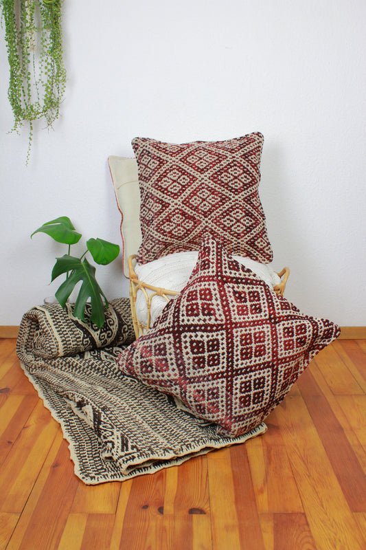 handgewebtes frazada kissen 45x45cm aus peru