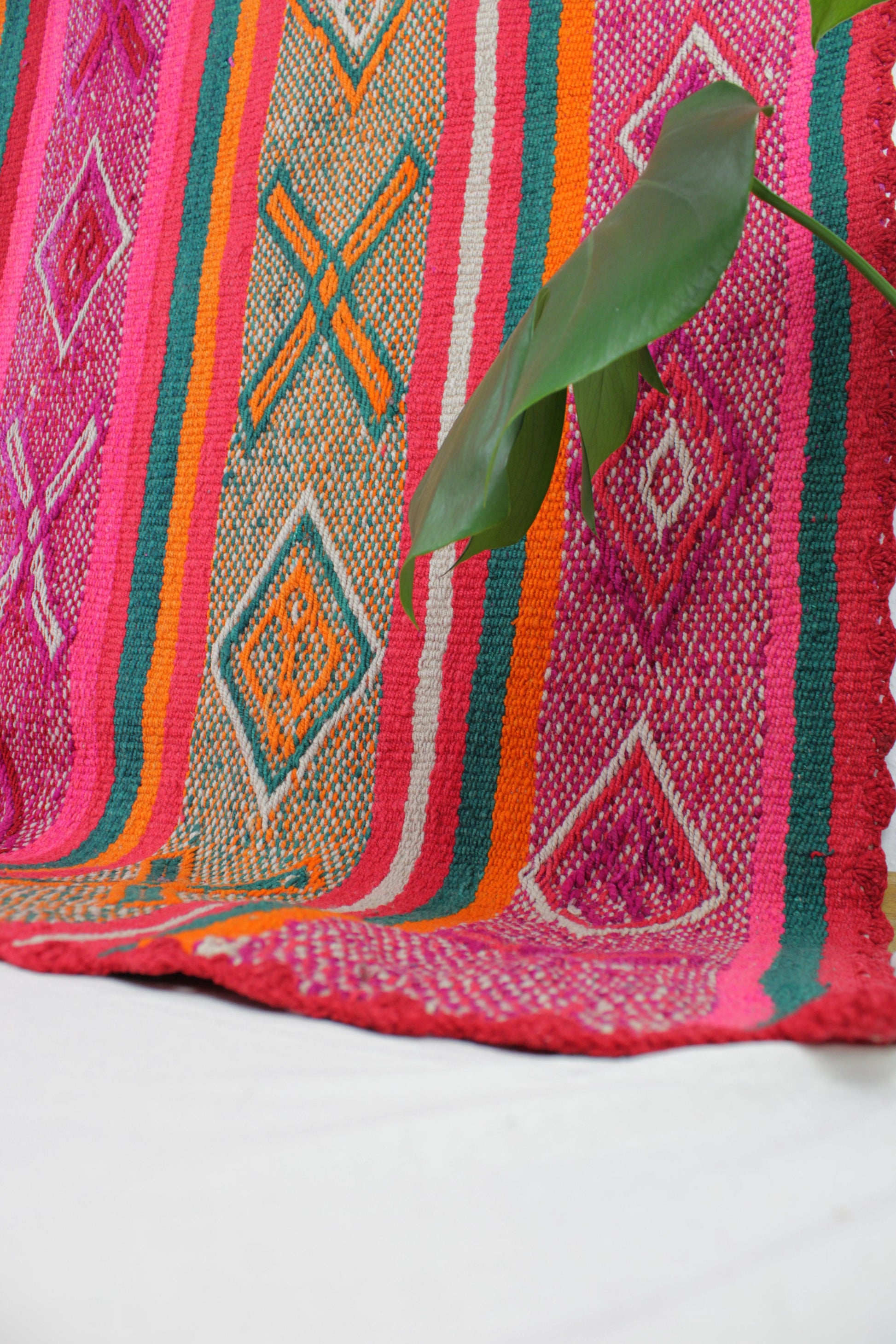 vintage frazada teppich handgewebt aus peru