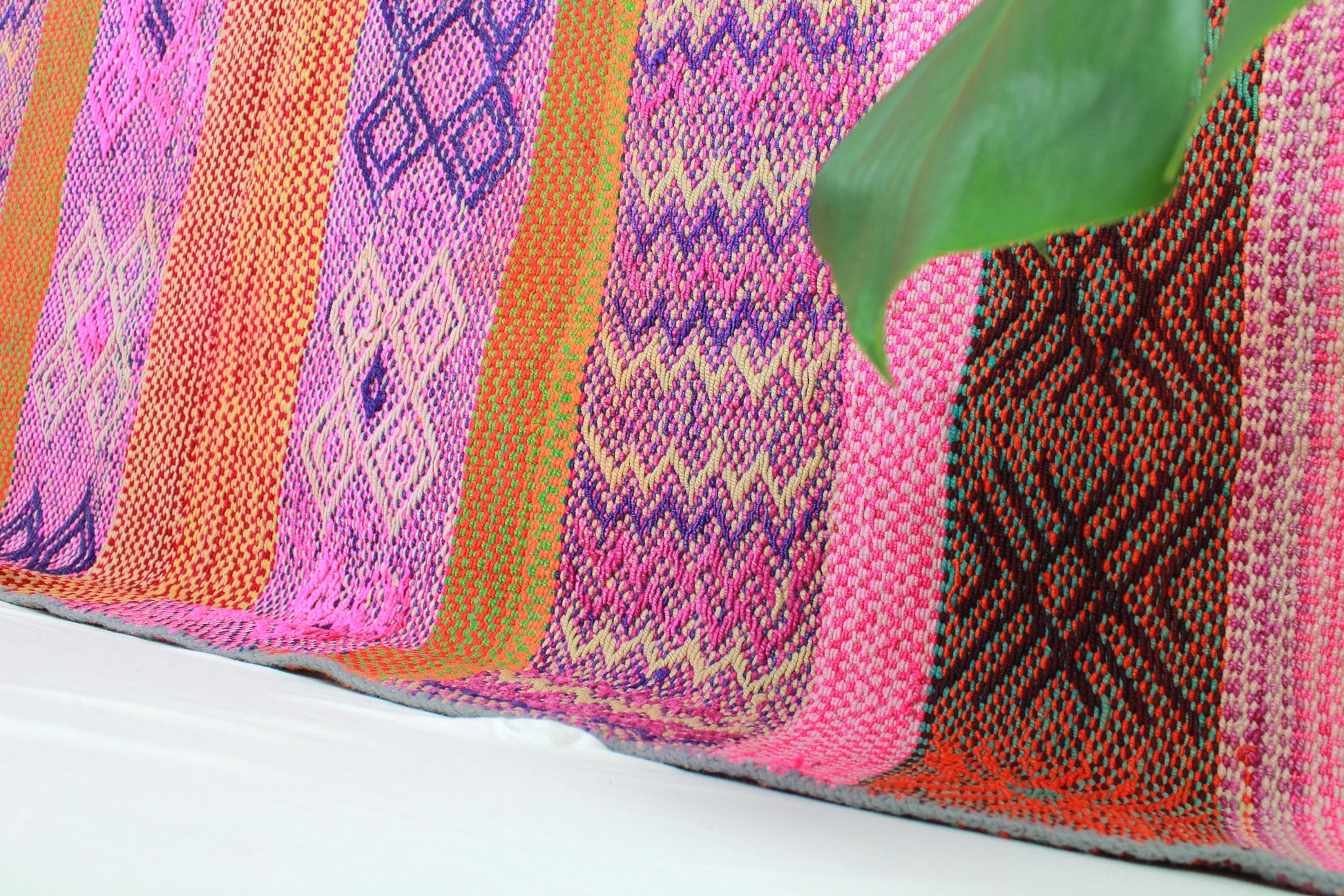 vintage frazada teppich handgewebt aus peru