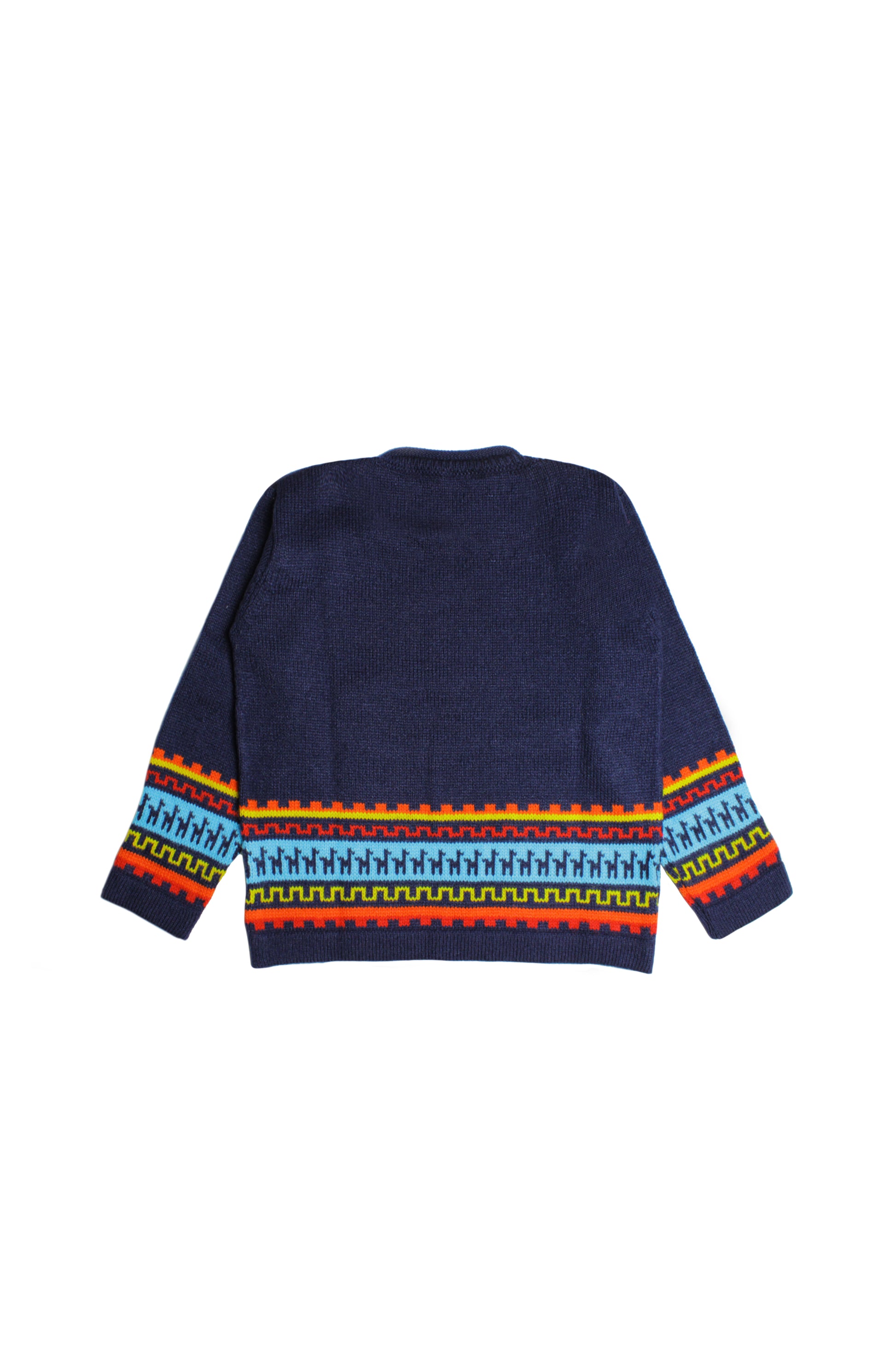 Kinderpullover aus Alpakamix von Glueck und Fund, weiches, kuscheliges Kinderoberteil mit gestricktem Muster.