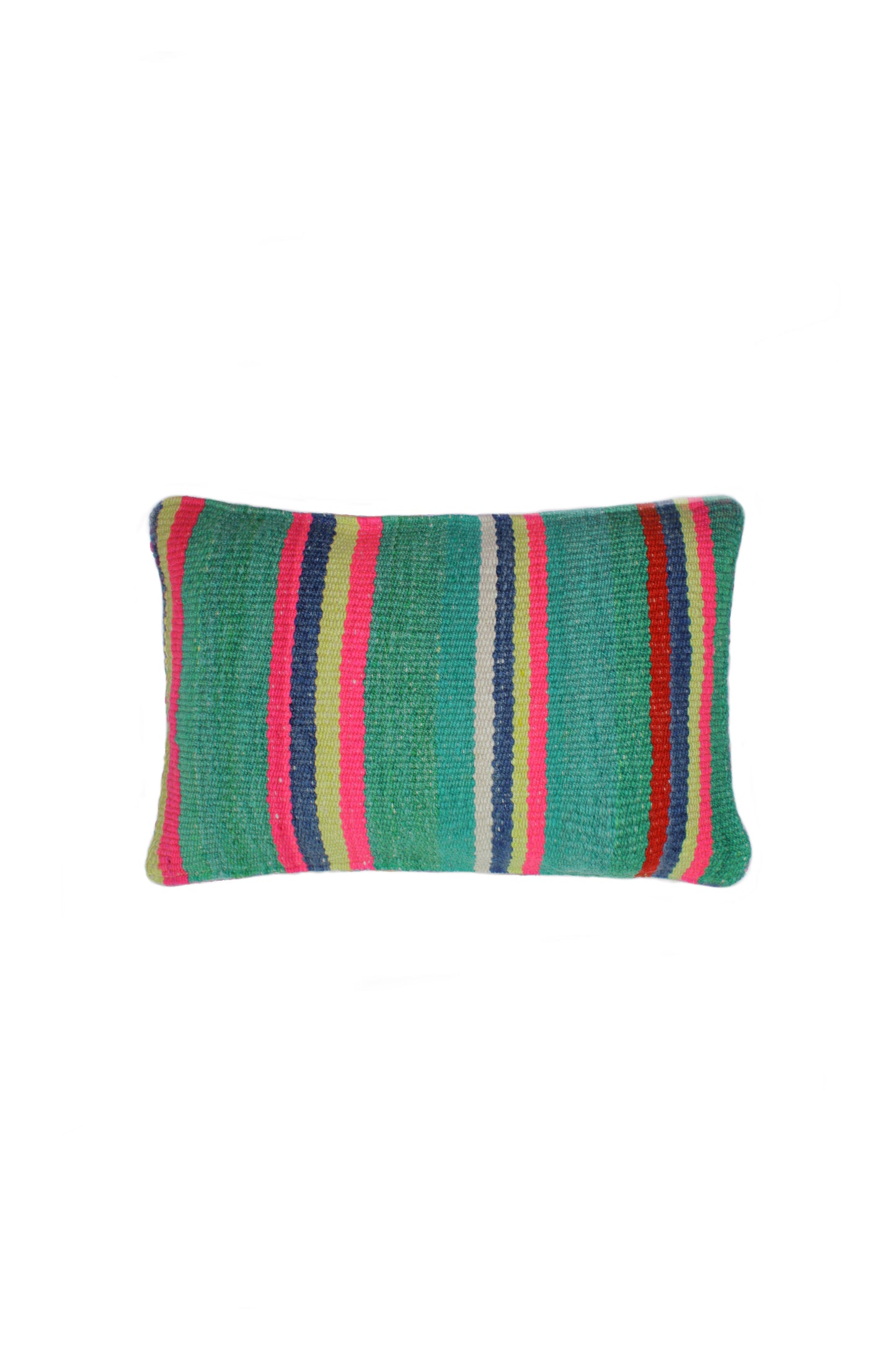 Grünes Frazadakissen 30x50 cm von Glueck und Fund, weiche, stilvolle Dekokissen für Sofa oder Bett, flaschengrüner Bezug