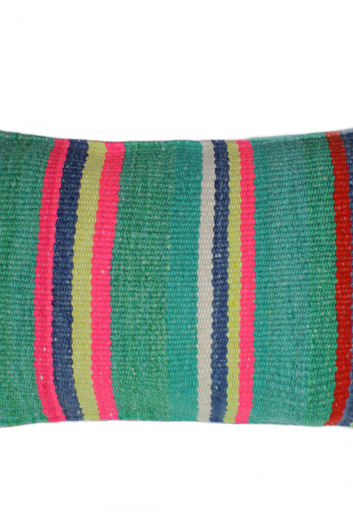 Frazadakissen 30x50 cm in flaschengrün von Glueck und Fund, weiches Kissen mit stilvollem Farbton für Sofa oder Bett