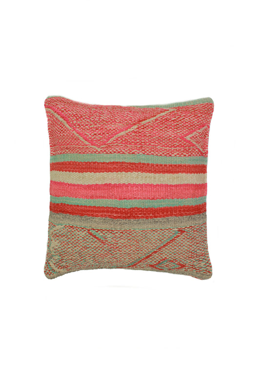 Peru Frazadakissen 45x45 cm von Glueck und Fund mit Chevron-Muster, weiche Textur, ideal für Sofa oder Bett.