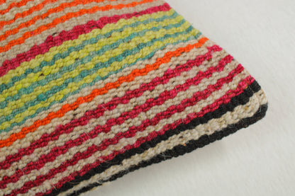 Peru Frazadakissen 45x45 aus Glück und Fund, schmale Streifen, weiche Textur, dekoratives Kissen für Sofa oder Bett