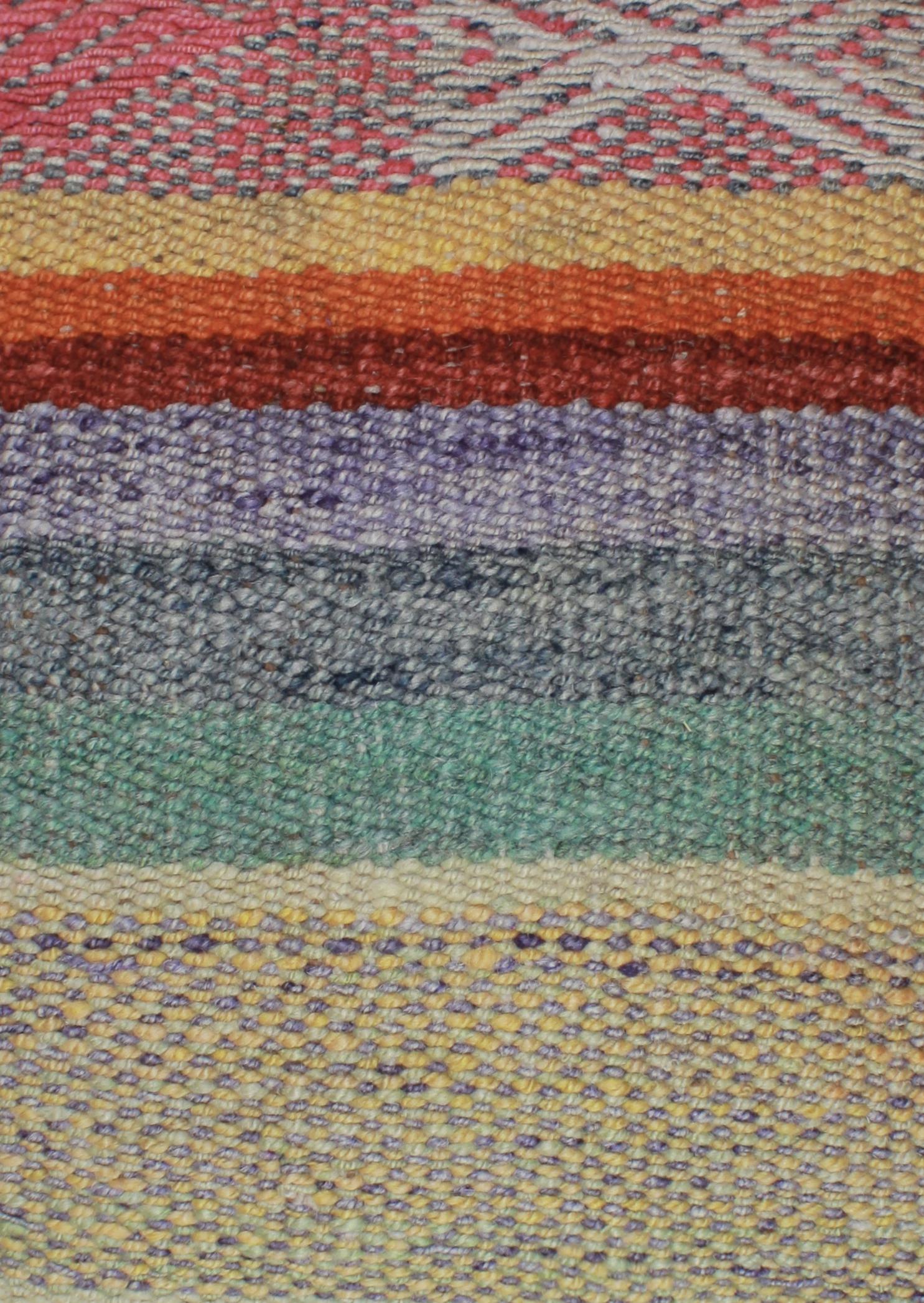 Blau meliertes Frazadakissen 45x45 aus Peru von Glueck und Fund, weiche Textur, gemütliches Dekokissen