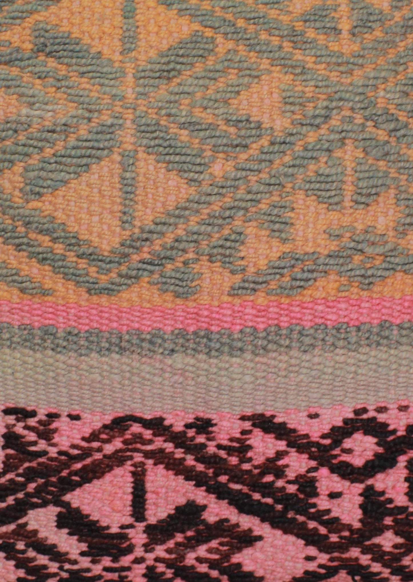 Peru Frazadakissen 45x45 aus Baumwolle mit Rhombenmuster, dekoratives Kissen von Glueck und Fund