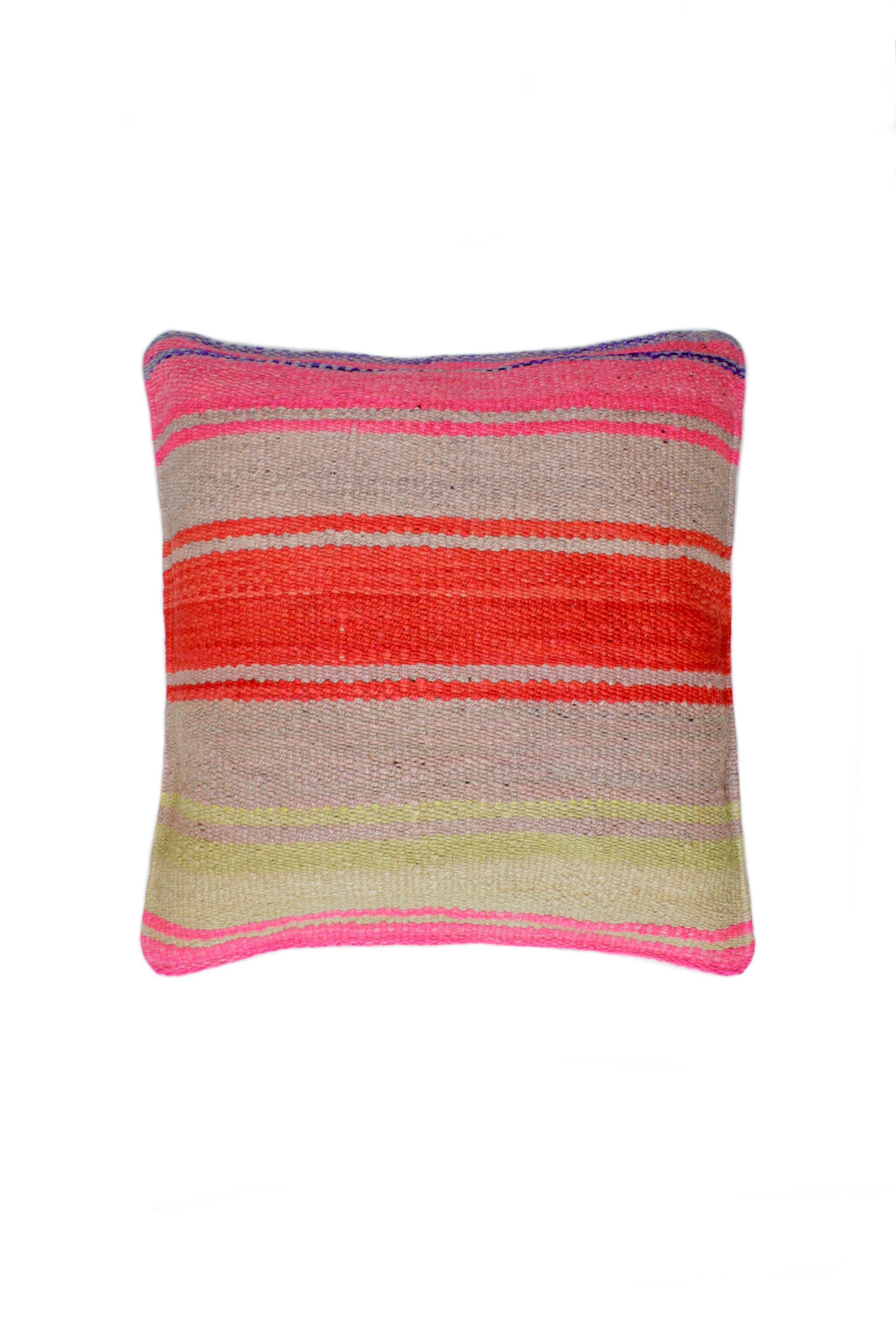 Frazadakissen 45x45 cm mit breiten Streifen, dekoratives Kissen von Glueck und Fund, weiches Textil mit stilvollem Design