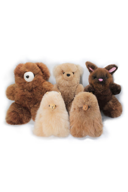 Handgemachtes flauschiges Alpaka - beige