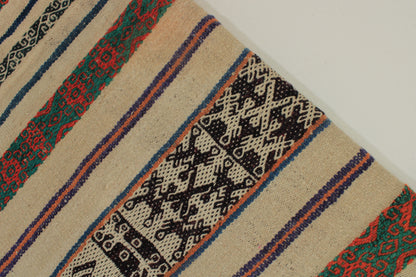 Handgefertigter Frazada-Teppich aus Peru – farbenfroh, traditionell und ideal für Balkon, Terrasse oder gemütliche Wohnräume. Dieser bunte Teppich bringt peruanisches Kunsthandwerk und Wärme in dein Zuhause und setzt lebendige Akzente im Boho- oder Ethno-Stil für drinnen und draußen.