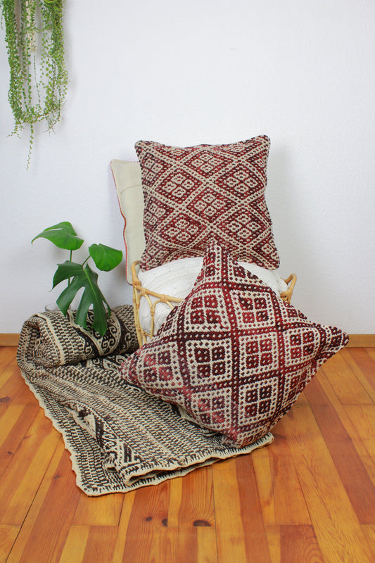 handgewebtes frazada kissen 45x45cm aus peru
