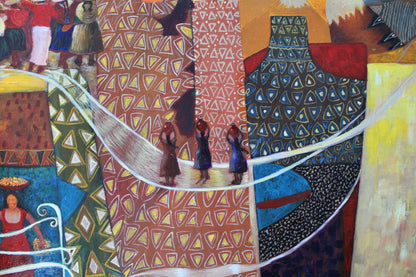 olgemalde festival de la yunza von kunstler anicama aus peru